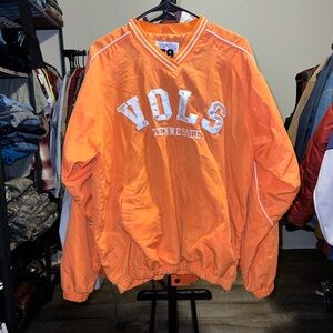 Orange VOLS Tennessee Pullover Jacket Size Small